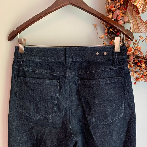 CAbi Women's 5691R Bootcut Flare High Rise Trouser Jean Sz 6 Dark Wash Blue - Picture 5 of 9